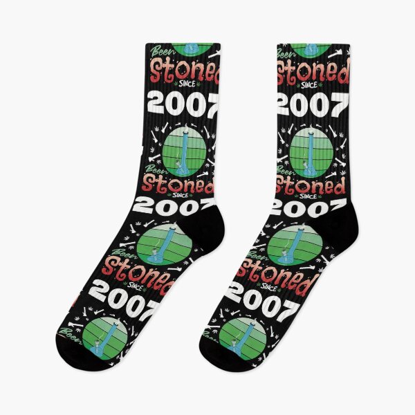 Item preview, Been stoned since 2007 (Green retro vintage sunset with bong) designed and sold by YomeHayin.