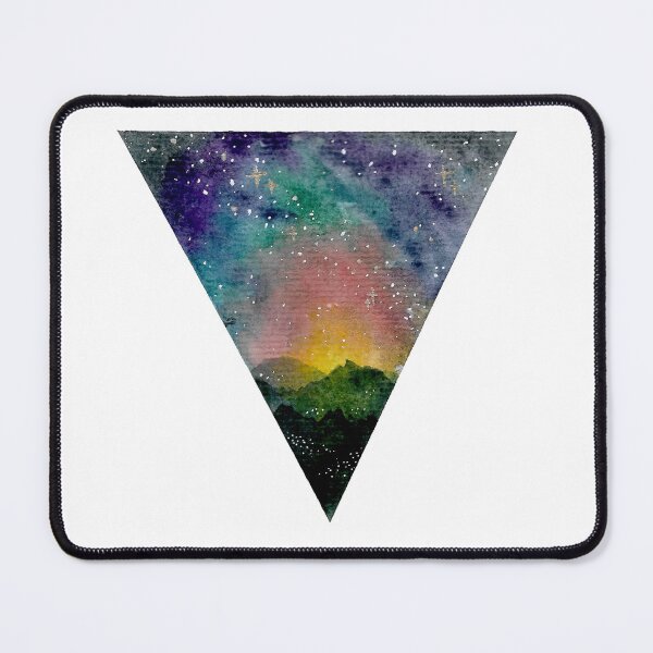 Item preview, Triangle Sunset 2 Stary Sky Watercolor designed and sold by Iro-by-Mona.