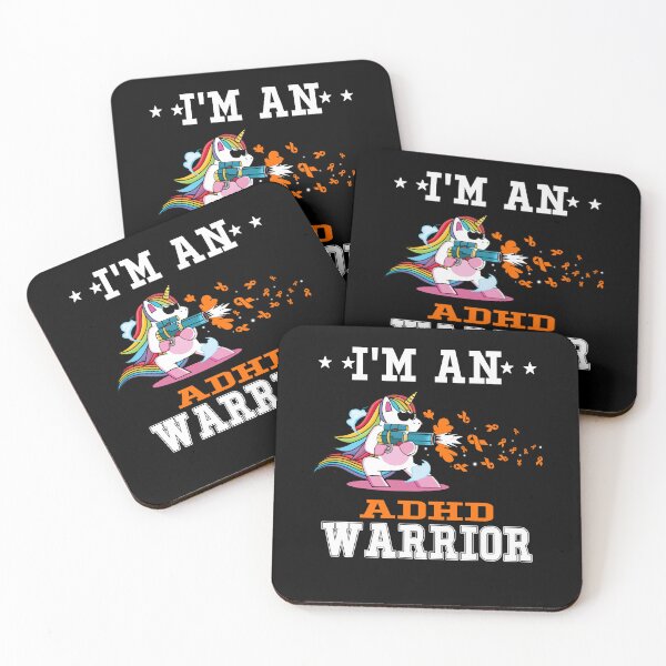 Item preview, Funny Unicorn I'm An ADHD Warrior designed and sold by heppenp.