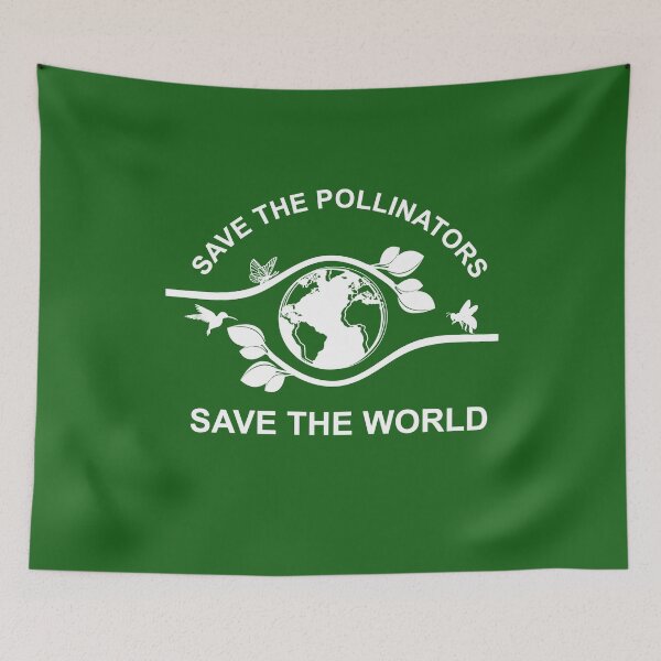 Item preview, SAVE THE POLLINATORS SAVE THE WORLD EARTH DAY designed and sold by OverbeeDesigns.