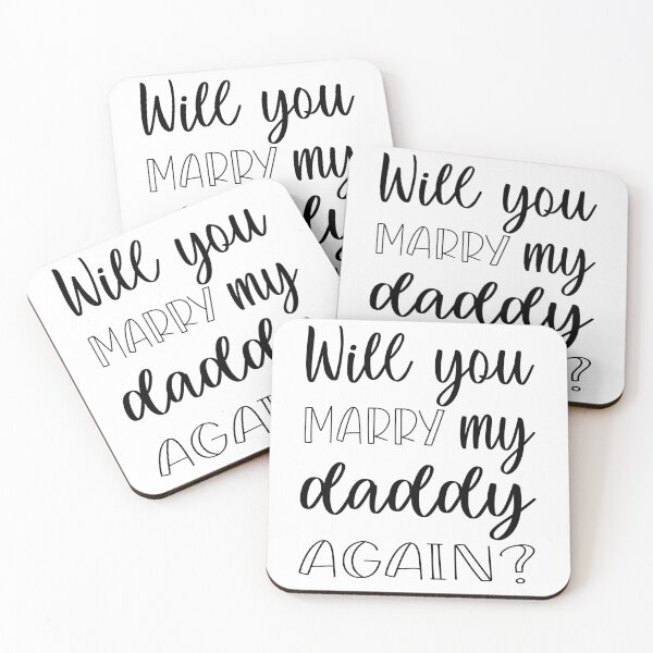 Item preview, Will you marry my daddy again? marriage proposal baby onesie designed and sold by Tiny-Piggy.