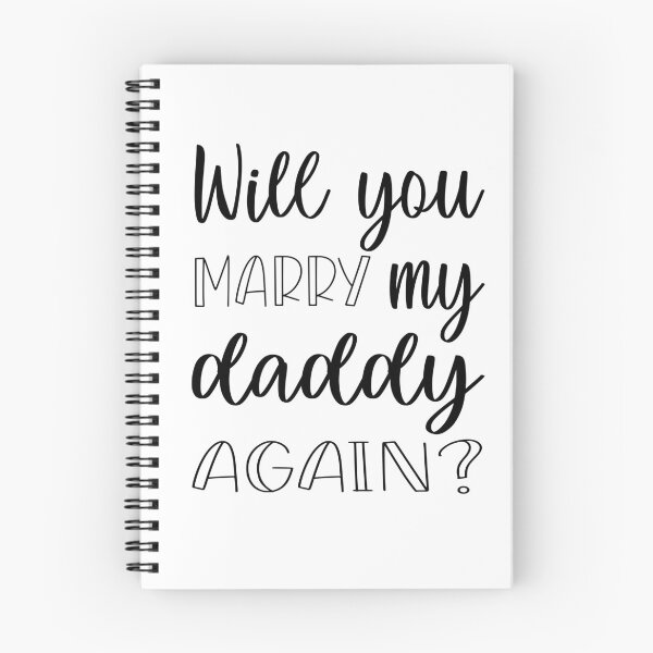 Item preview, Will you marry my daddy again? marriage proposal baby onesie designed and sold by Tiny-Piggy.