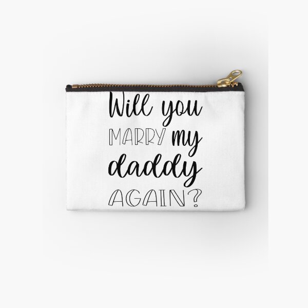 Item preview, Will you marry my daddy again? marriage proposal baby onesie designed and sold by Tiny-Piggy.