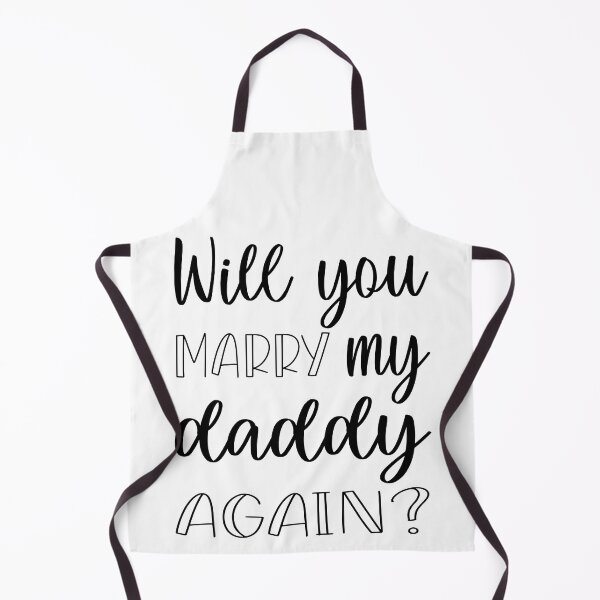 Item preview, Will you marry my daddy again? marriage proposal baby onesie designed and sold by Tiny-Piggy.
