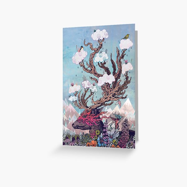 Journeying Spirit (deer) Greeting Card