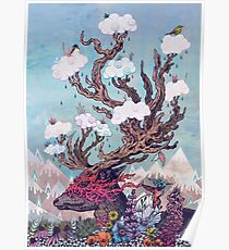 Journeying Spirit (deer) Poster