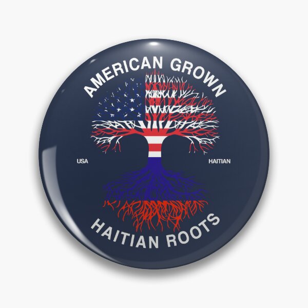 Drapeau d'Haïti - Flag of Haiti Pinback Button