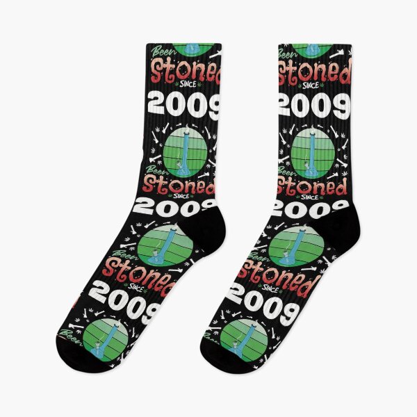 Item preview, Been stoned since 2009 (Green retro vintage sunset with bong) designed and sold by YomeHayin.