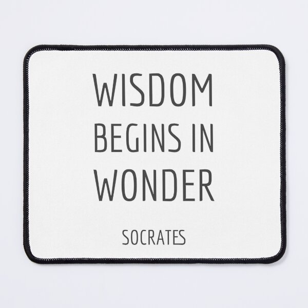 Item preview, Wisdom begins in wonder - Socrates quotes designed and sold by Inspirationmotivation.
