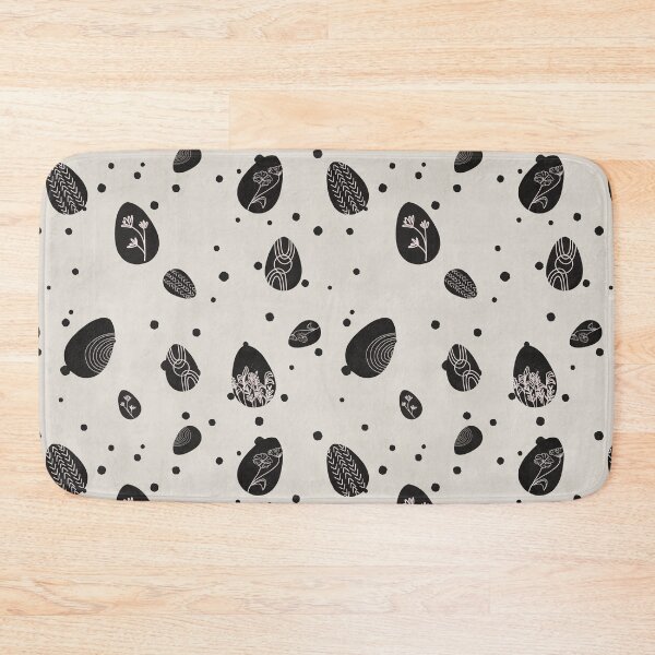 Item preview, Easter Eggs and Flowers - Black designed and sold by AlexEyck.