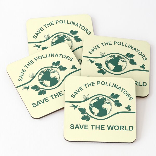 Item preview, SAVE THE POLLINATORS SAVE THE WORLD EARTH DAY designed and sold by OverbeeDesigns.