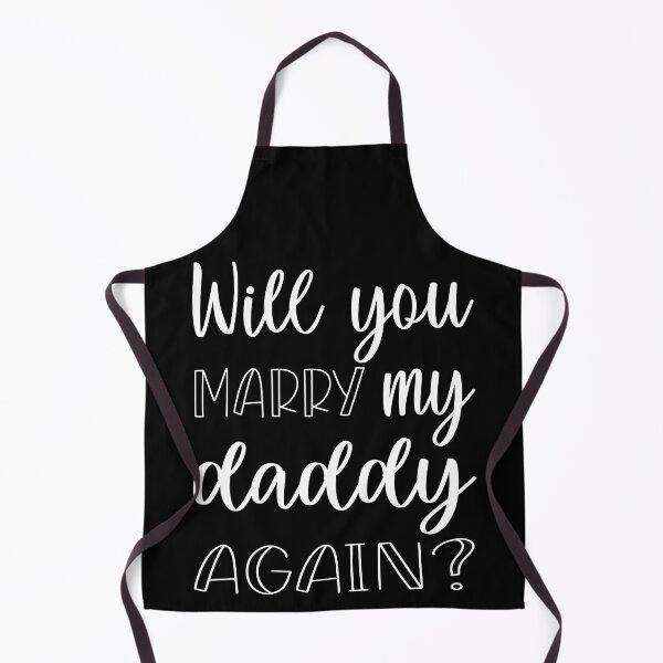 Item preview, Will you marry my daddy again? marriage proposal baby onesie designed and sold by Tiny-Piggy.