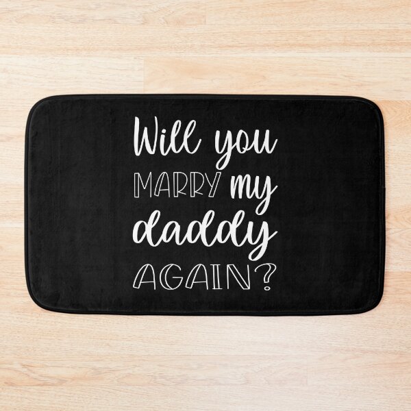 Item preview, Will you marry my daddy again? marriage proposal baby onesie designed and sold by Tiny-Piggy.