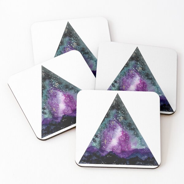 Item preview, Triangle Night Starry Sky Watercolor  designed and sold by Iro-by-Mona.