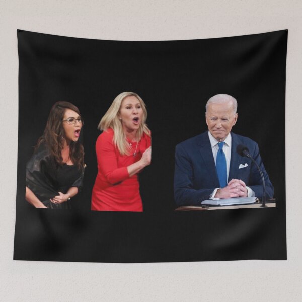 Item preview, Joe Biden state of the union Marjorie Taylor Greene and Lauren Boebert designed and sold by Giovanni's  Brown Quotes.