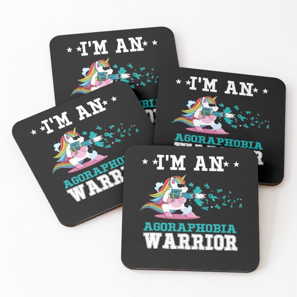 Item preview, Funny Unicorn I'm An Agoraphobia Warrior designed and sold by heppenp.