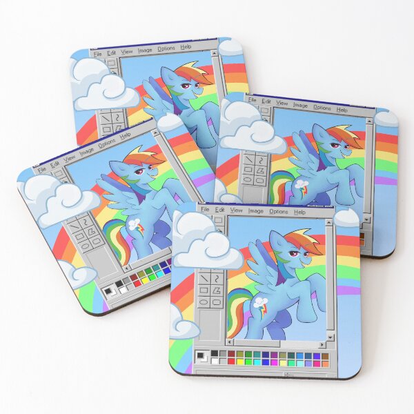 Item preview, Rainbow Dash Ms Paint  designed and sold by MoonDoodlez.