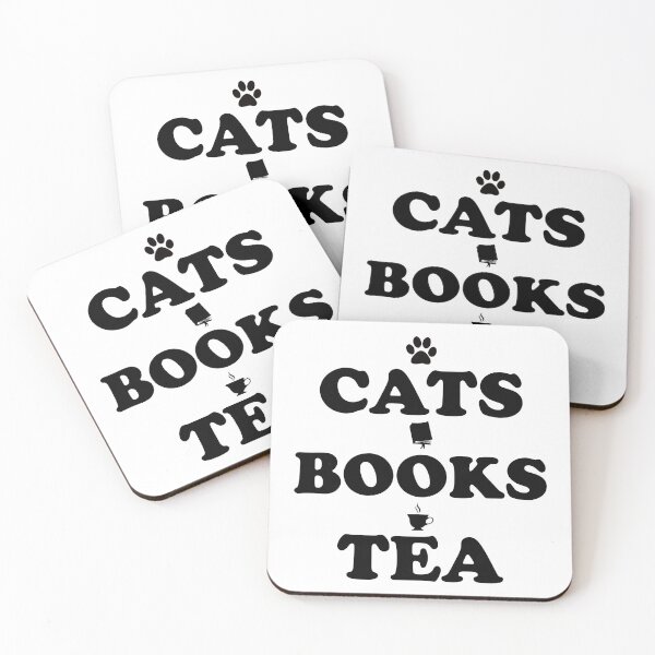 Item preview, Cats books and tea designed and sold by iskapa.