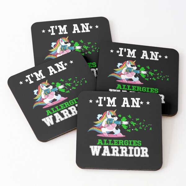Item preview, Funny Unicorn I'm An Allergies Warrior designed and sold by heppenp.