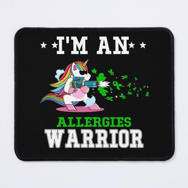 Item preview, Funny Unicorn I'm An Allergies Warrior designed and sold by heppenp.