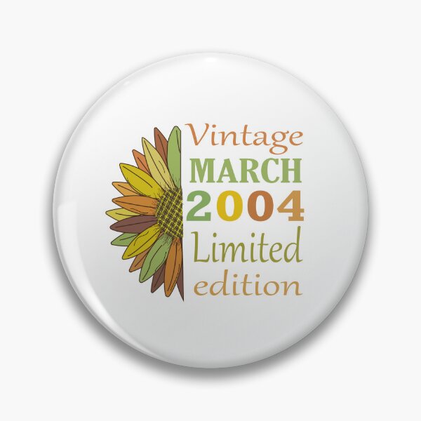 Item preview, vintage march 2004 limited edition, 18 Year Old Gifts Vintage 2004 Limited Edition 18th Birthday designed and sold by SimoSaladain.