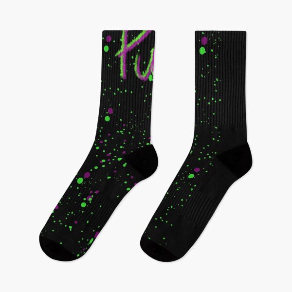 Item preview, Green and purple Punk Splattered designed and sold by C.l S.