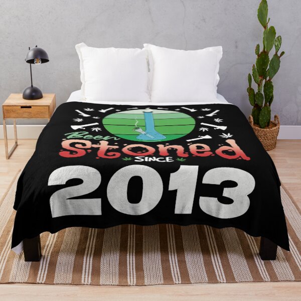 Item preview, Been stoned since 2013 (Green retro vintage sunset with bong) designed and sold by YomeHayin.