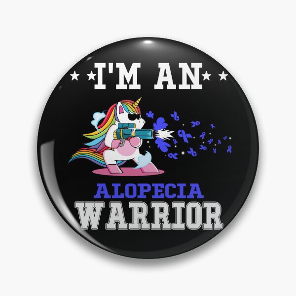 Item preview, Funny Unicorn I'm An Alopecia Warrior designed and sold by heppenp.