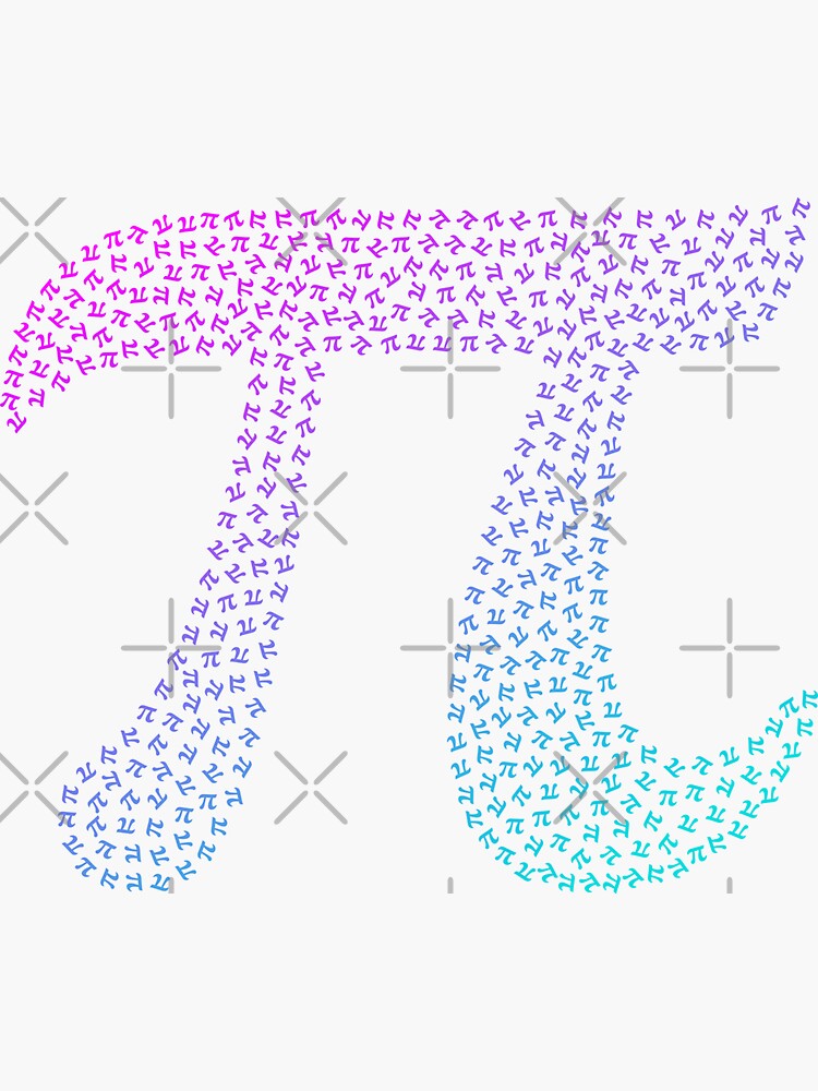 Gradient Pi Symbol, Happy Pi day, Funny Math gift