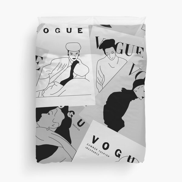 magazine illustration Duvet Cover