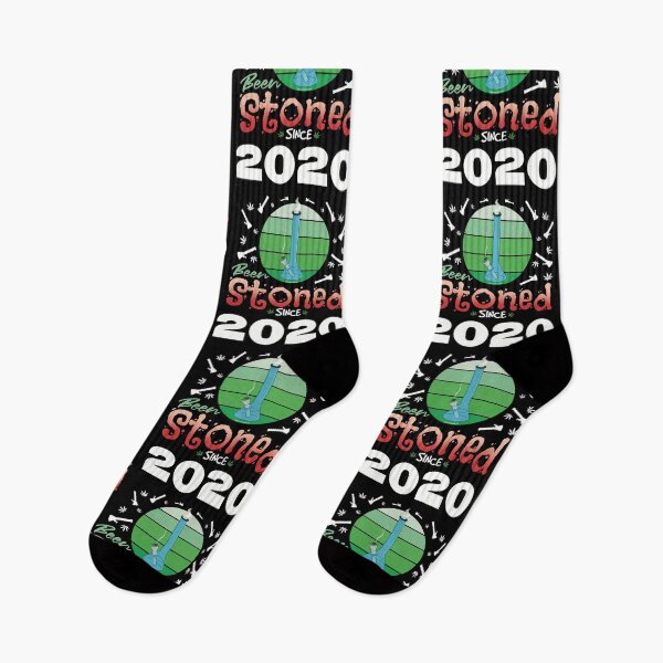 Item preview, Been stoned since 2020 (Green retro vintage sunset with bong) designed and sold by YomeHayin.