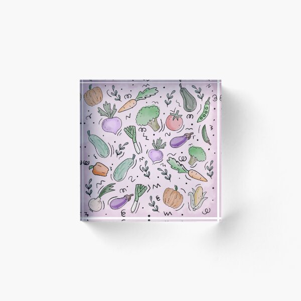 Item preview, Coma sus verduras | lindo, mano, dibujo, vegetal, patrón designed and sold by HarrysMomStudio.