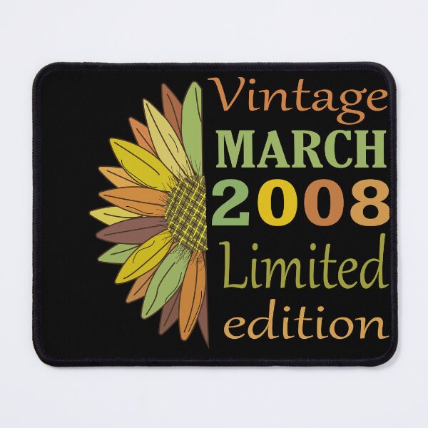 Item preview, vintage march 2008 limited edition, 14 Year Old Gifts Vintage 2008 Limited Edition 14th Birthday designed and sold by SimoSaladain.