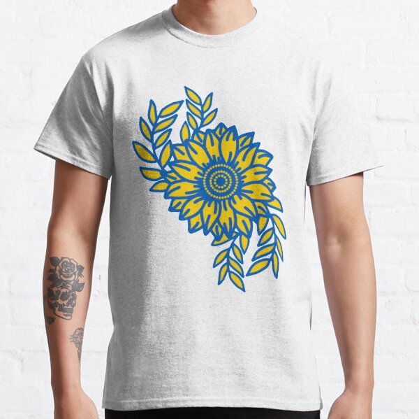 Ukraine Sonnenblume und Olivenzweig Classic T-Shirt
