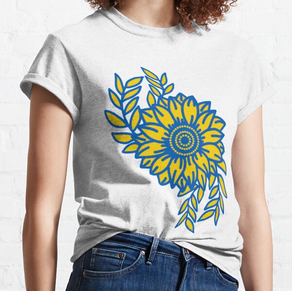 Vista previa del artículo con la obra «Girasol y rama de olivo de Ucrania», diseñado y vendido por radiantdark.