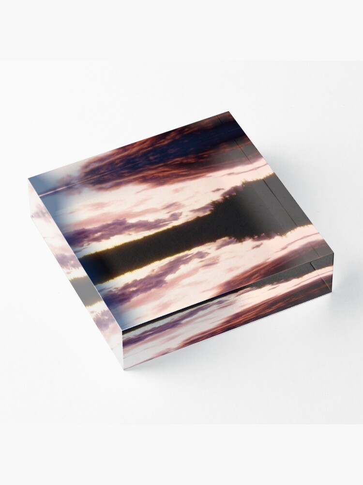 Alternate view of Rorschach's Sunset Acrylic Block