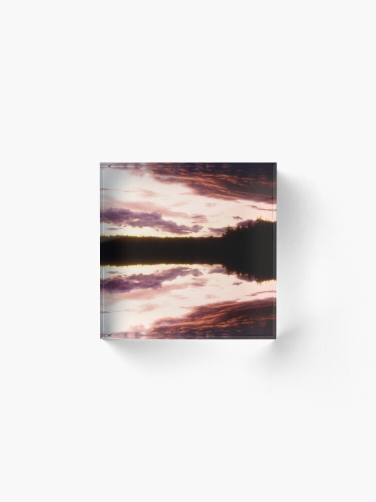 Alternate view of Rorschach's Sunset Acrylic Block