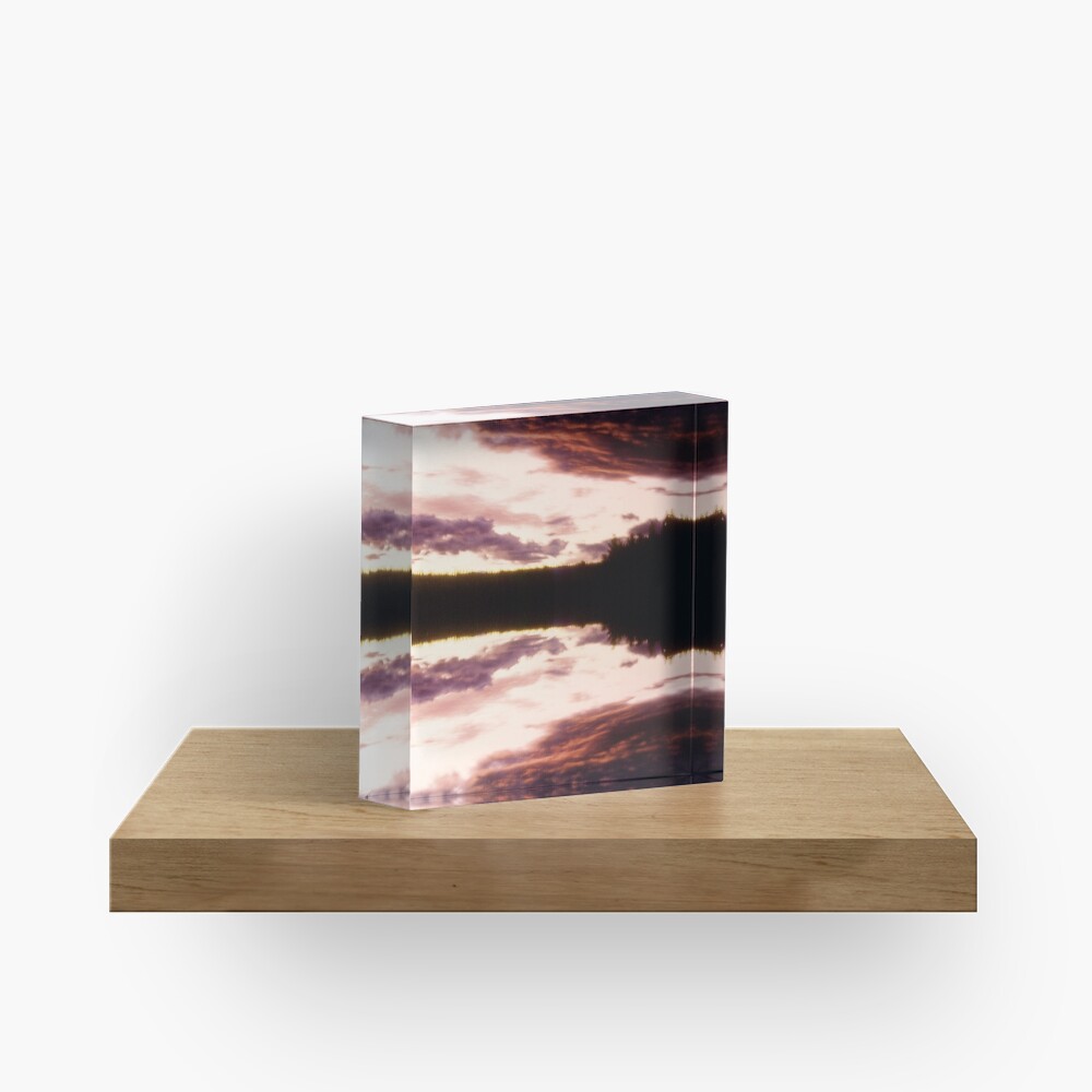 Rorschach's Sunset Acrylic Block