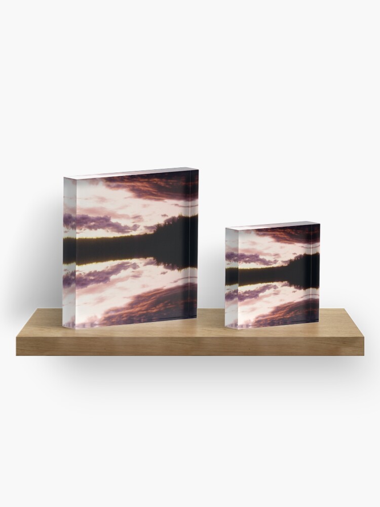 Alternate view of Rorschach's Sunset Acrylic Block
