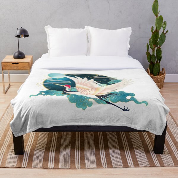 Item preview, Fantastic bird flying up to the moon, in green designed and sold by xdashu.