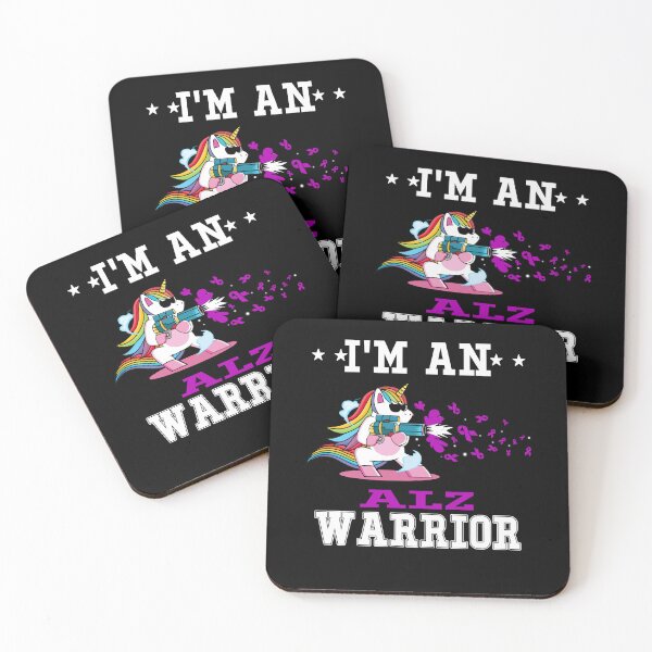 Item preview, Funny Unicorn I'm An ALZ Warrior designed and sold by heppenp.