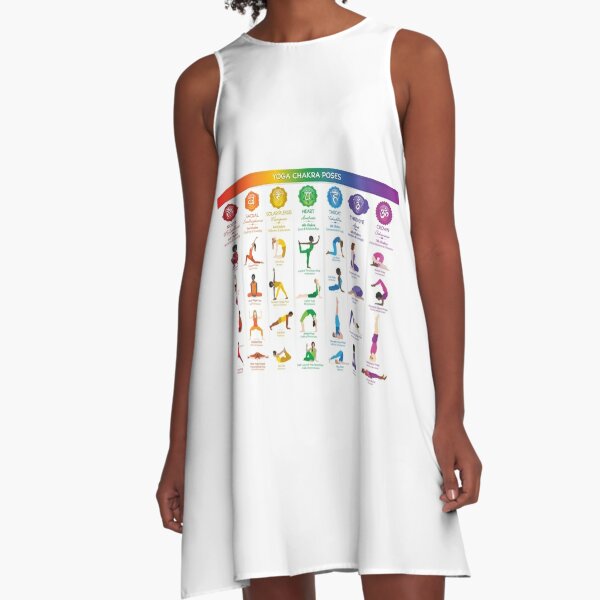 Yoga Chakra Graphic T-Shirt Dress for Sale by liveyogaco