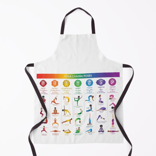 Item preview, Yoga Chakra Poses Chart - 74 designed and sold by serenaking.