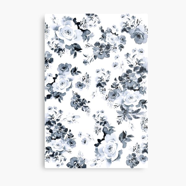 Item preview, Navy Florals designed and sold by Andrea Fairservice.