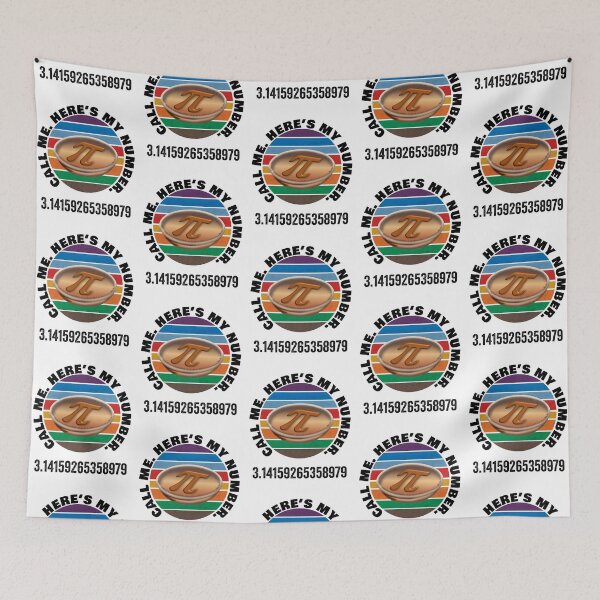 Item preview, Call me. Here’s my number. Celebrate 3.14 or March 14th. Pi Day. designed and sold by TJHstudio.