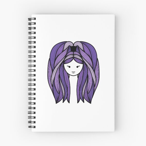 Item preview, Line Art Woman Purple Hair designed and sold by Morgan Klassiks.