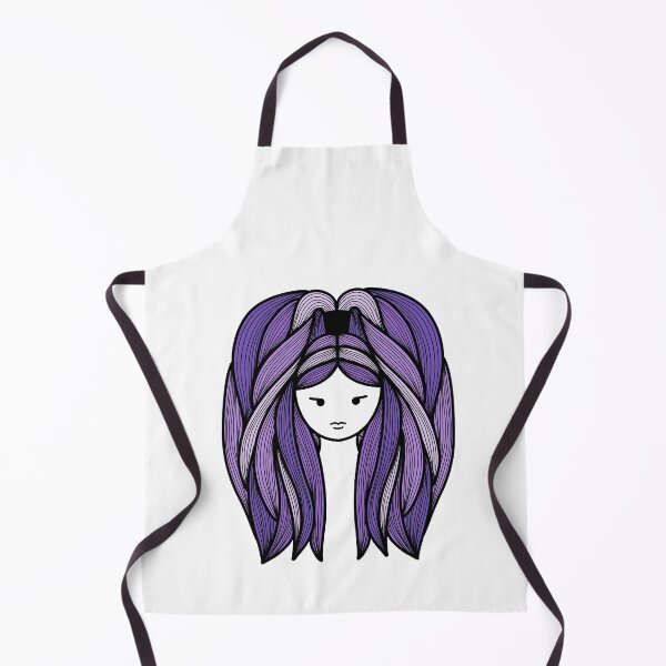Item preview, Line Art Woman Purple Hair designed and sold by Morgan Klassiks.