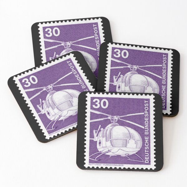 Artikelvorschau, Deutsche Bundespost 30 Pfennig Briefmarke Hubschrauber BO105  entworfen und verkauft von Dirk4171.