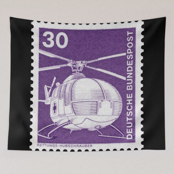 Item preview, Deutsche Bundespost 30 Pfennig stamp Helicopter BO105 designed and sold by Dirk4171.