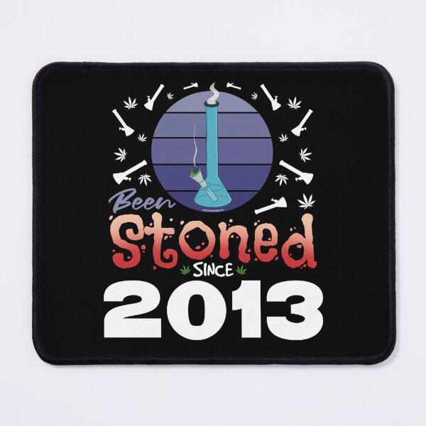 Item preview, Been stoned since 2013 (Purple retro vintage sunset with bong) designed and sold by YomeHayin.